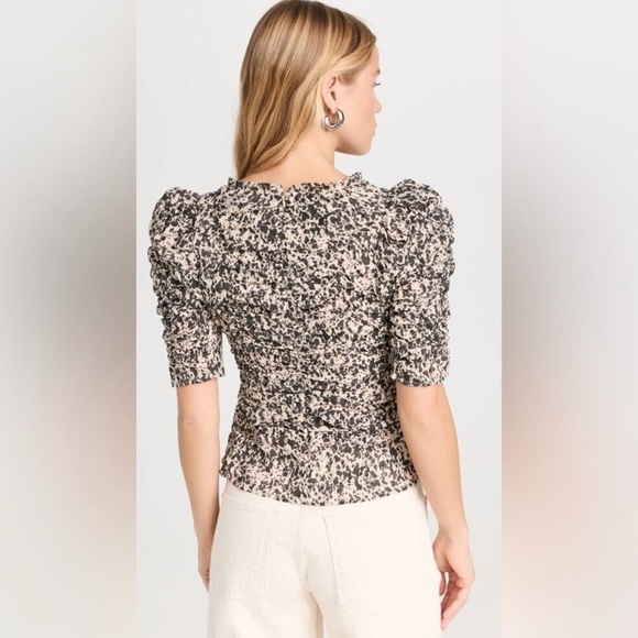 Sea New York - Gia Print Ruched Top NWT Sz 2 - Picture 2 of 8